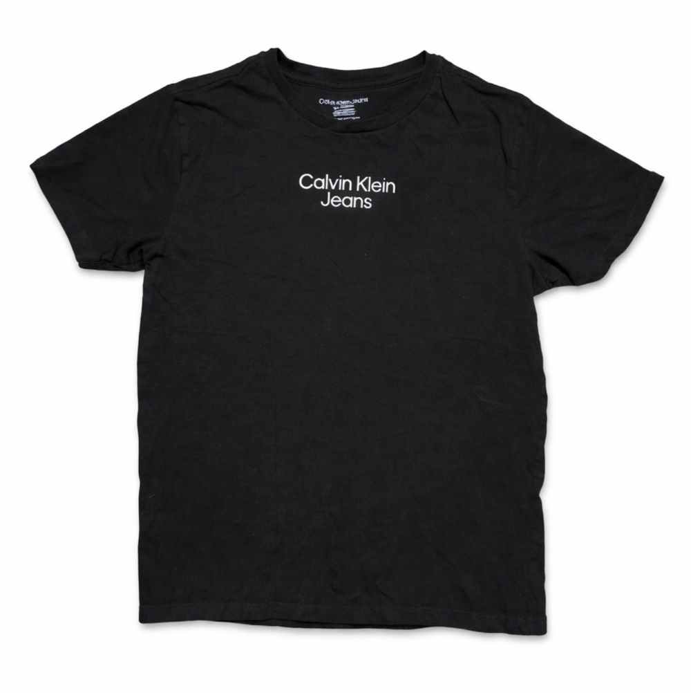 kids black t shirt calvin klein M 10-12